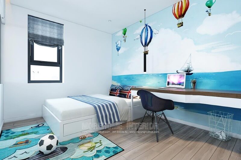 Thiết kế nội thất căn phòng ngủ cho bé đầy sang tạo