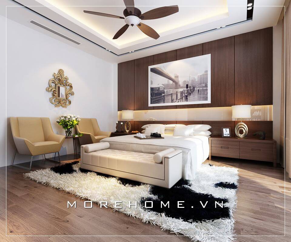 Nội thất phòng ngủ nhà phố hiện đại, đơn giản và tiện nghi là xu hướng phong cách thiết kế lý tưởng của nhiều gia chủ hiện nay Thiết kế phòng ngủ nhà phố