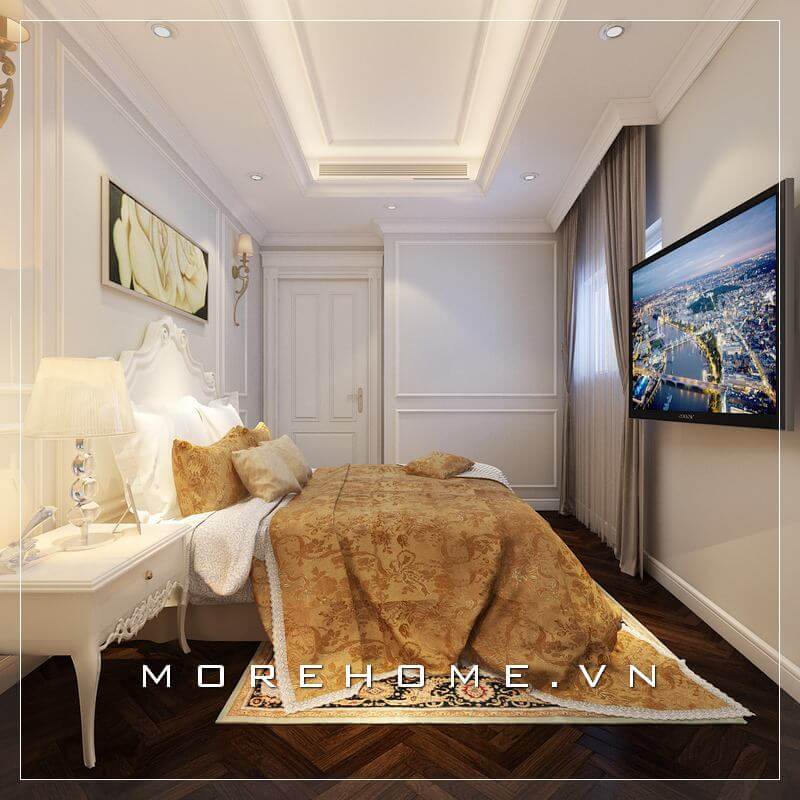 Thiết kế phòng ngủ màu trắng Thiết kế phòng ngủ màu trắng