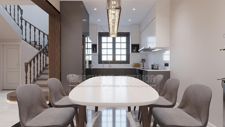 Thiết kế nội thất phòng ăn tiện nghi