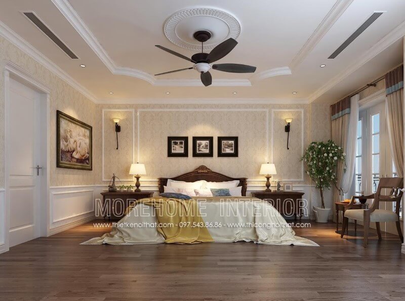 Thiết kế phòng ngủ tân cổ điển