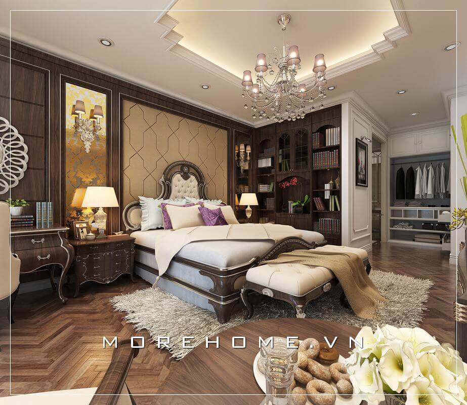 Thiết kế phòng ngủ tân cổ điển