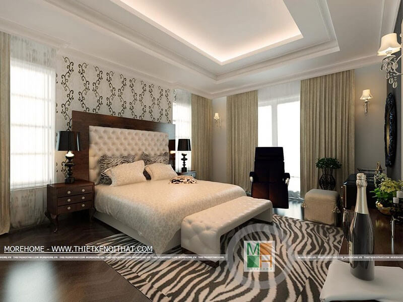 Thiết kế phòng ngủ tân cổ điển