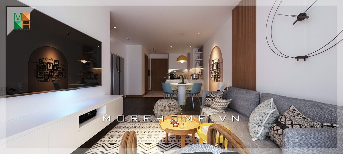 Ấn tượng với bộ sofa vải màu ghi phòng khách hiện đại tôn lên vẻ tiện nghi của ngôi nhà. Cập nhật các mẫu thiết kế sofa phòng khách hiện đại