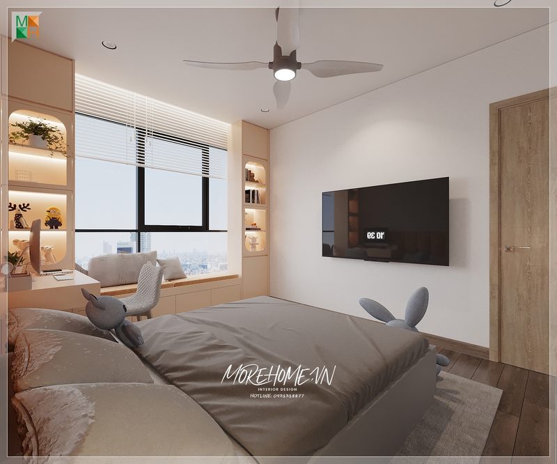 Giường ngủ đẹp mang phong cách thiết kế hiện đại đóng vai trò như 1 điểm nhấn giúp không gian căn phòng trở nên sang trọng hơn. giường ngủ hiện đại