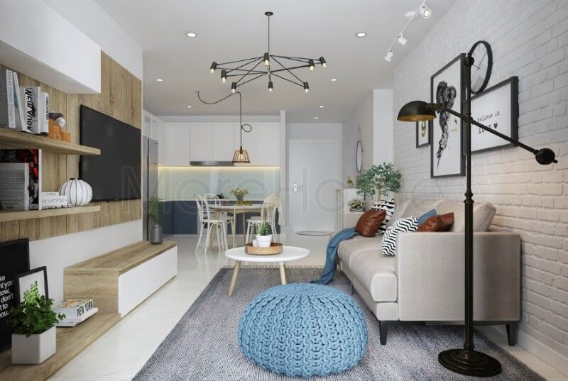 Mẫu thiết kế nội thất chung cư Vinhomes cao cấp phong cách Scandinavia trẻ trung