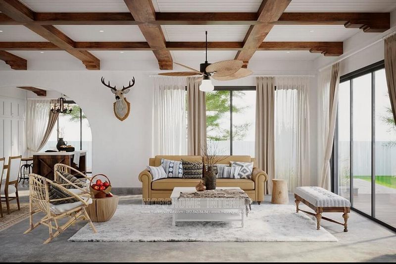 Sofa phòng khách biệt thự đẹp sang trọng - Điểm nhấn không gian cuốn hút