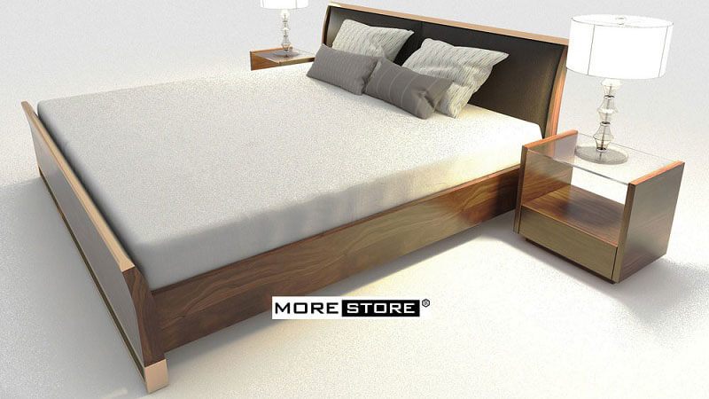 Mẫu giường ngủ gỗ công nghiệp An Cường MFC cao cấp tại siêu thi nội thất MoreHome- MHG 00017 giường ngủ công nghiệp