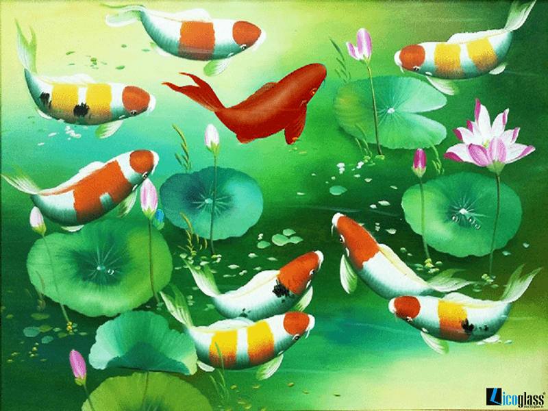 Mẫu tranh kính in 3D