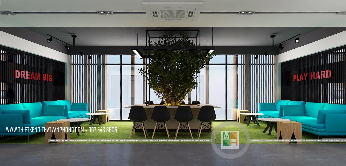 Các mẫu thiết kế văn phòng đẹp theo xu hướng hiện đại - Nội thất Morehome