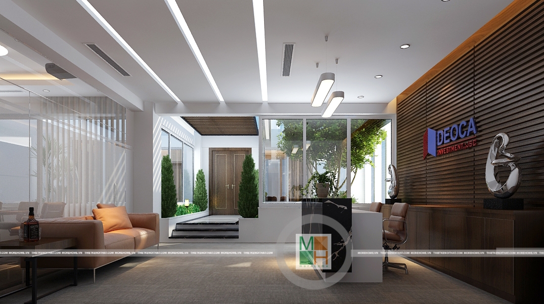Các mẫu thiết kế văn phòng đẹp theo xu hướng hiện đại - Nội thất Morehome